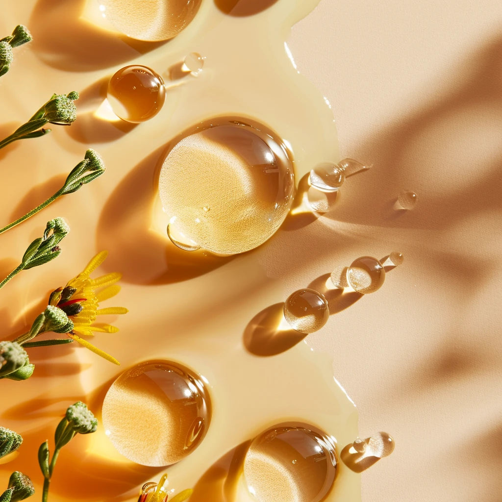 Macro shot of waltheria extract