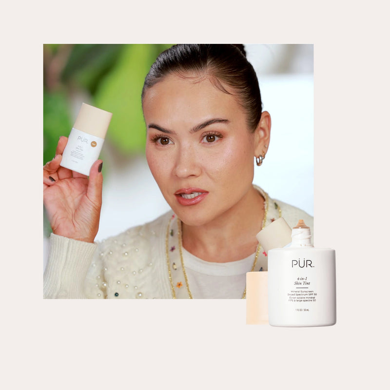  Maryam Maquillage Beauty Influencer showcasing 4-in-1 Skin Tint Mineral Sunscreen SPF 50