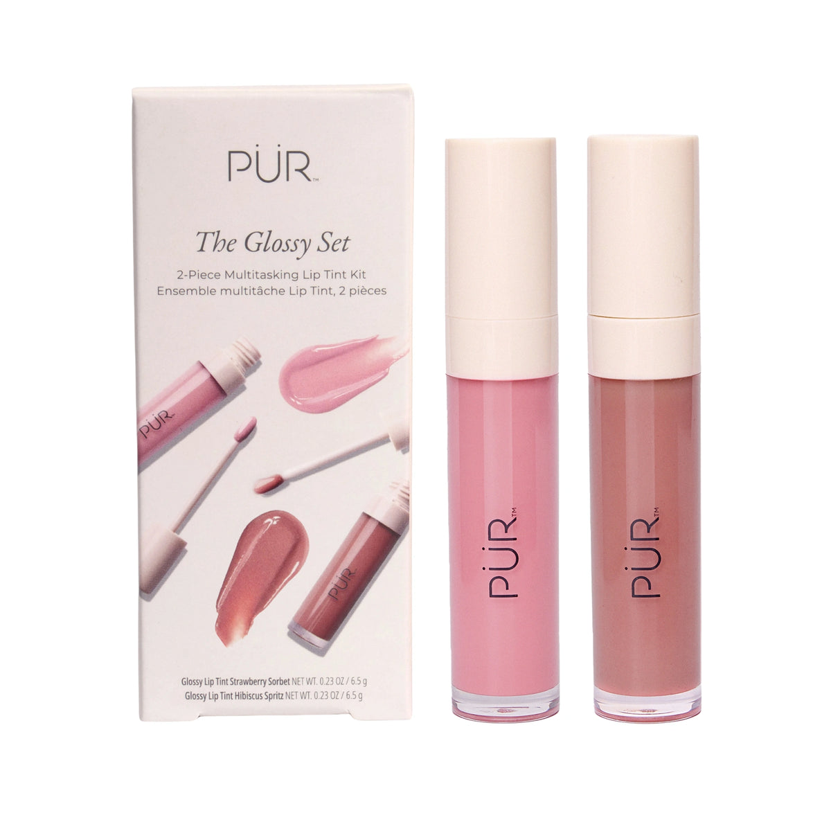 Glossy Set — Strawberry Sorbet + Hibiscus Spritz Glossy Lip Tint