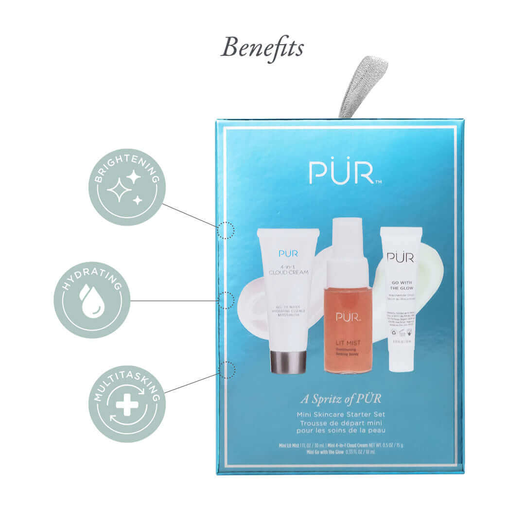 A Spritz of PÜR Mini Skincare Starter Set - PÜR