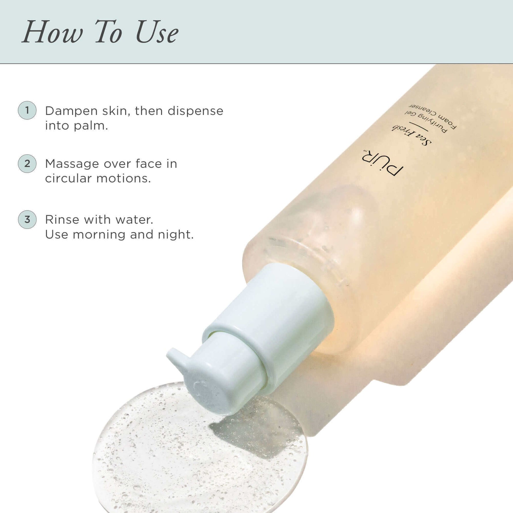 Sea Fresh Purifying Gel Foam Cleanser - PÜR Beauty