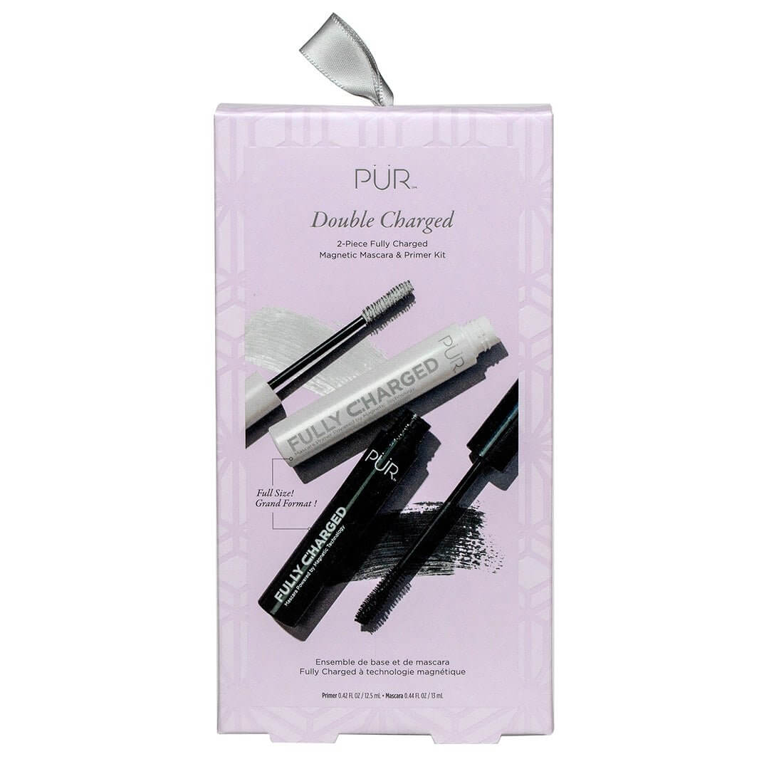 Kit de máscara de pestañas y prebase magnética de doble carga y carga completa .