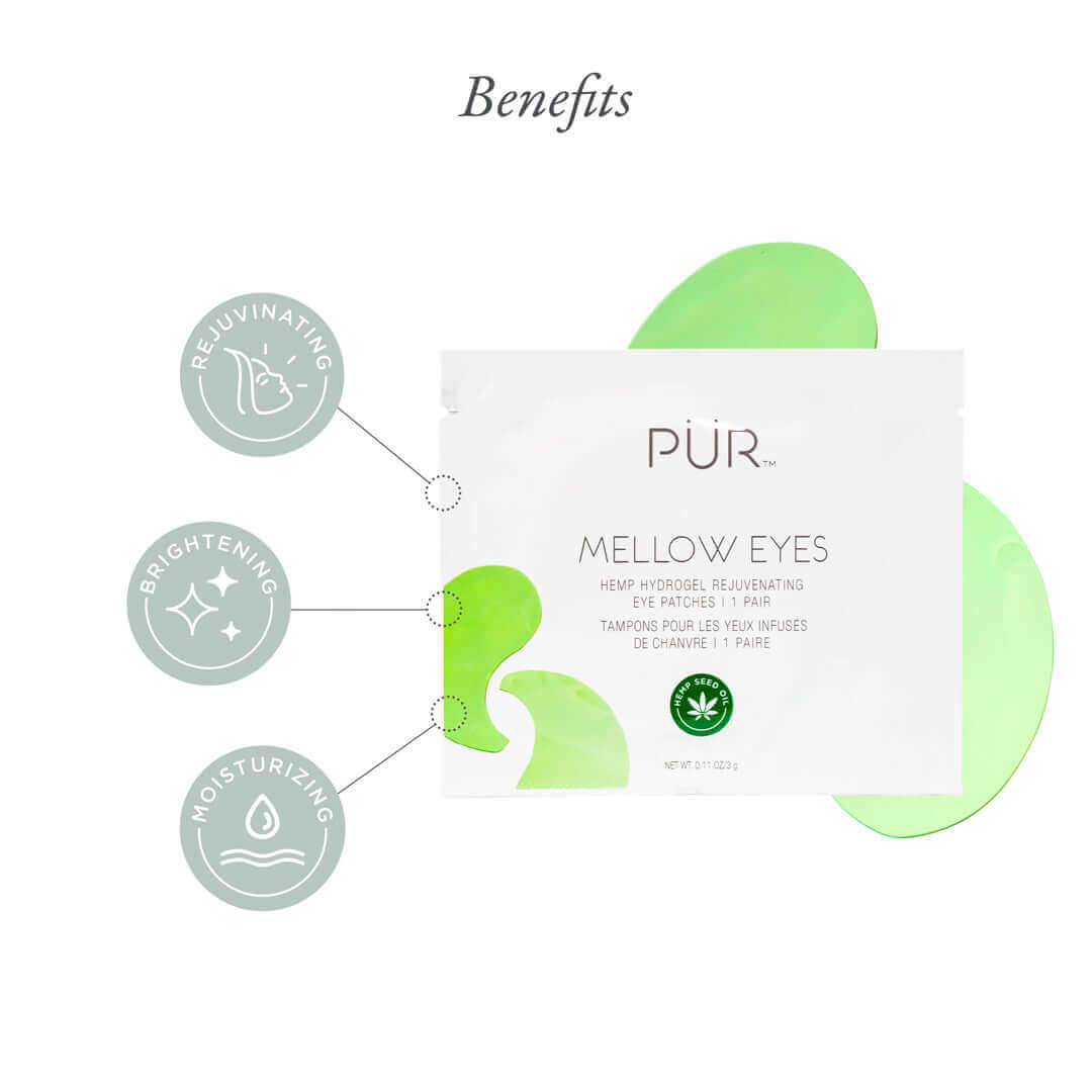 Mellow Eyes Hemp Infused Eye Patches Packette - PÜR