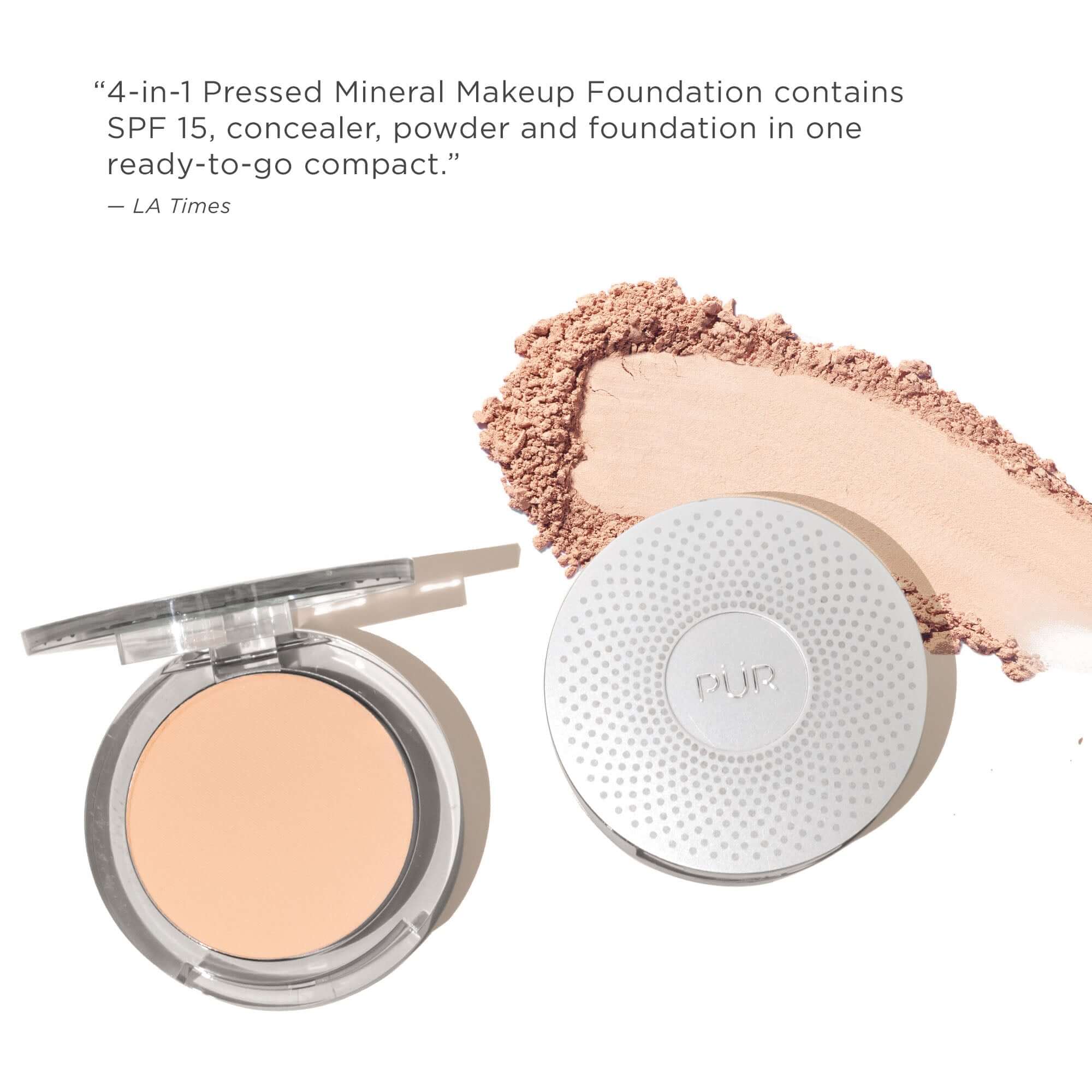 4 - in - 1 Pressed Mineral Makeup Broad Spectrum SPF 15 - PÜR Beauty