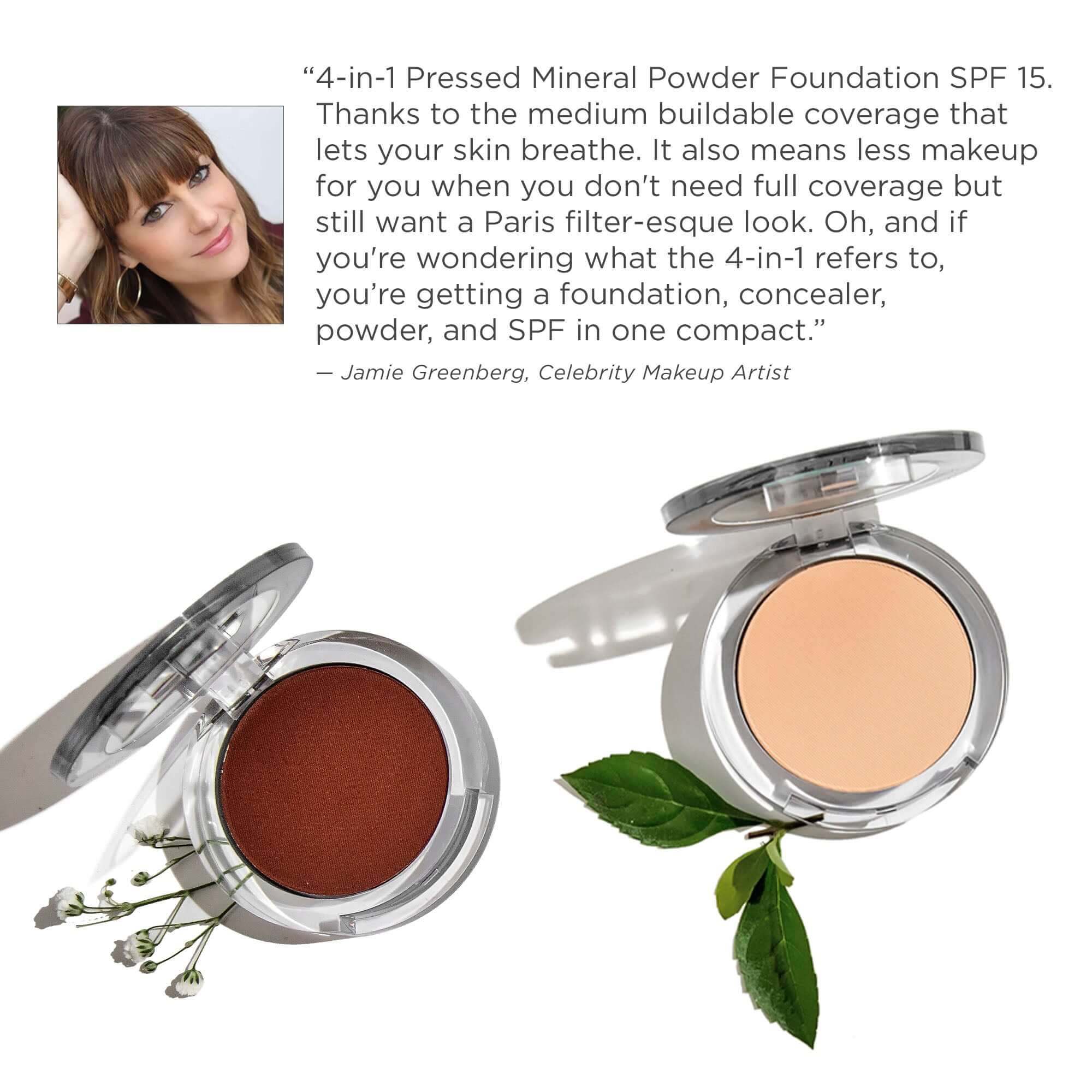 4 - in - 1 Pressed Mineral Makeup Broad Spectrum SPF 15 - PÜR Beauty