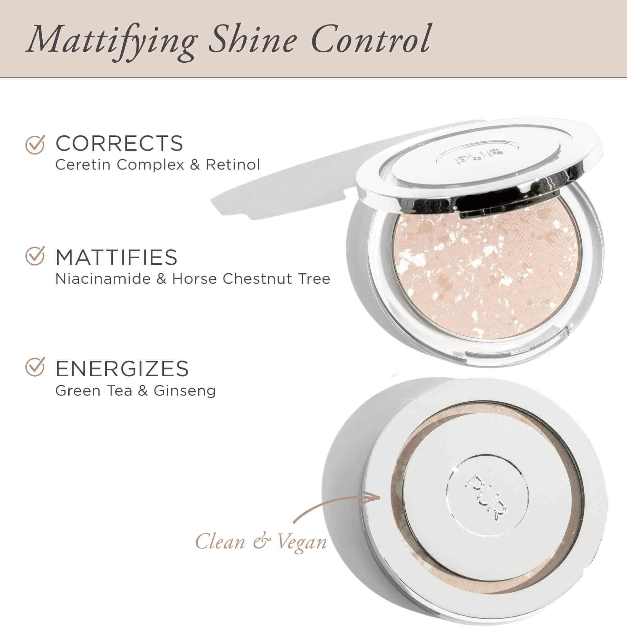 Skin Perfecting Powder Balancing Act Shine Control Powder - PÜR